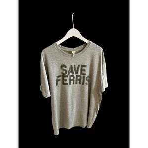 Ferris Buellers Day Off Movie Promo Licensed T-Shirt Sz XL Distressed Grey